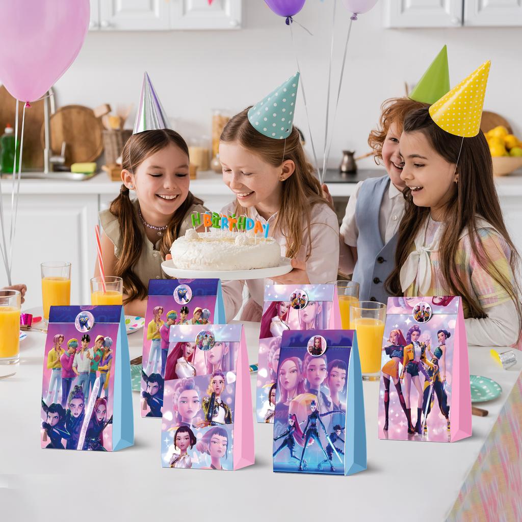 Huntress Candy Paper Bags Birthday Party Gift Bags Wrapped Paper Bags Popcorn Bags