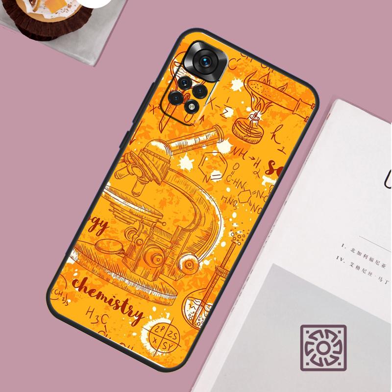Винтажный кейс для химической лаборатории для Redmi Note 12 10 9 8 11 13 Pro 9S 10S 11S 12S Чехол для телефона для Redmi 12C 9C 10C 13C