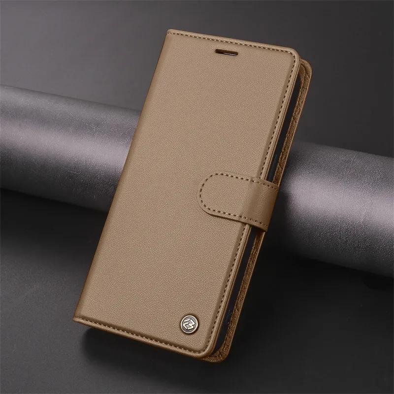 Магнитный чехол-книжка из ПУ кожи для iPhone 17 16 Pro Air 16E 15 14 13 12 11 Pro Max XR XS Plus 7 8 SE Кошелек Чехол-кардхолдер Coque