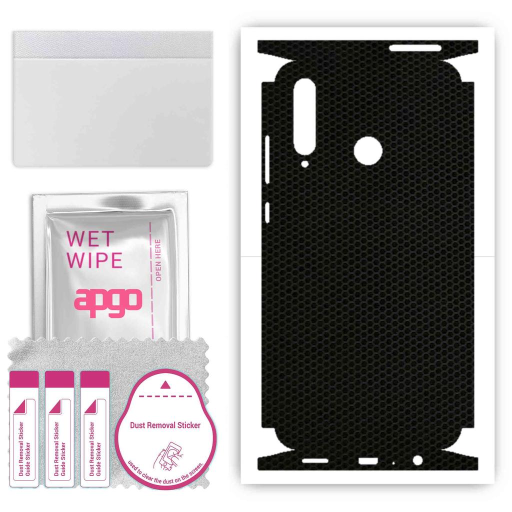 apgo Protective Skin Sticker for the Back+sides Compatible with Honor 20i, Full Wrap Film, Foil, Vinyl - Pattern Matrix