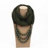 Gorgeous Beads, Circular Ring Scarf, Women's Scarf Accessories, Necklace, Ethnic  Scarf