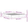 Bed Frame Gray Sonoma 140 x 190 cm Particleboard