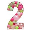 Three-dimensional Digital Balloon Number Box Numbers 0-9 Marquee Balloon Frame  Wild One Party