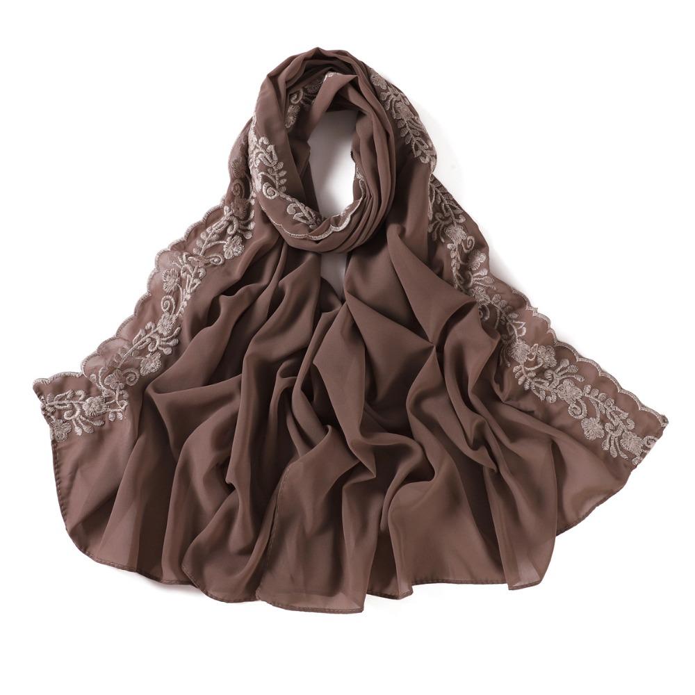 Lightweight Long Scarf Solid Color Women's Headscarf Fashion Hijab for Spring and Summer
