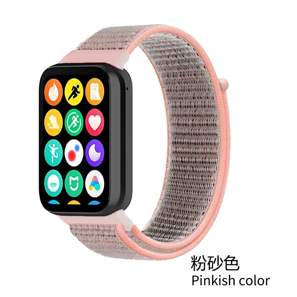 Нейлоновый ремешок-петля для Xiaomi Mi Band 9/8 Pro Аксессуары для браслета Ремешок для Redmi Watch 5/4 Ремень Умные часы Запасной ремешок на запястье