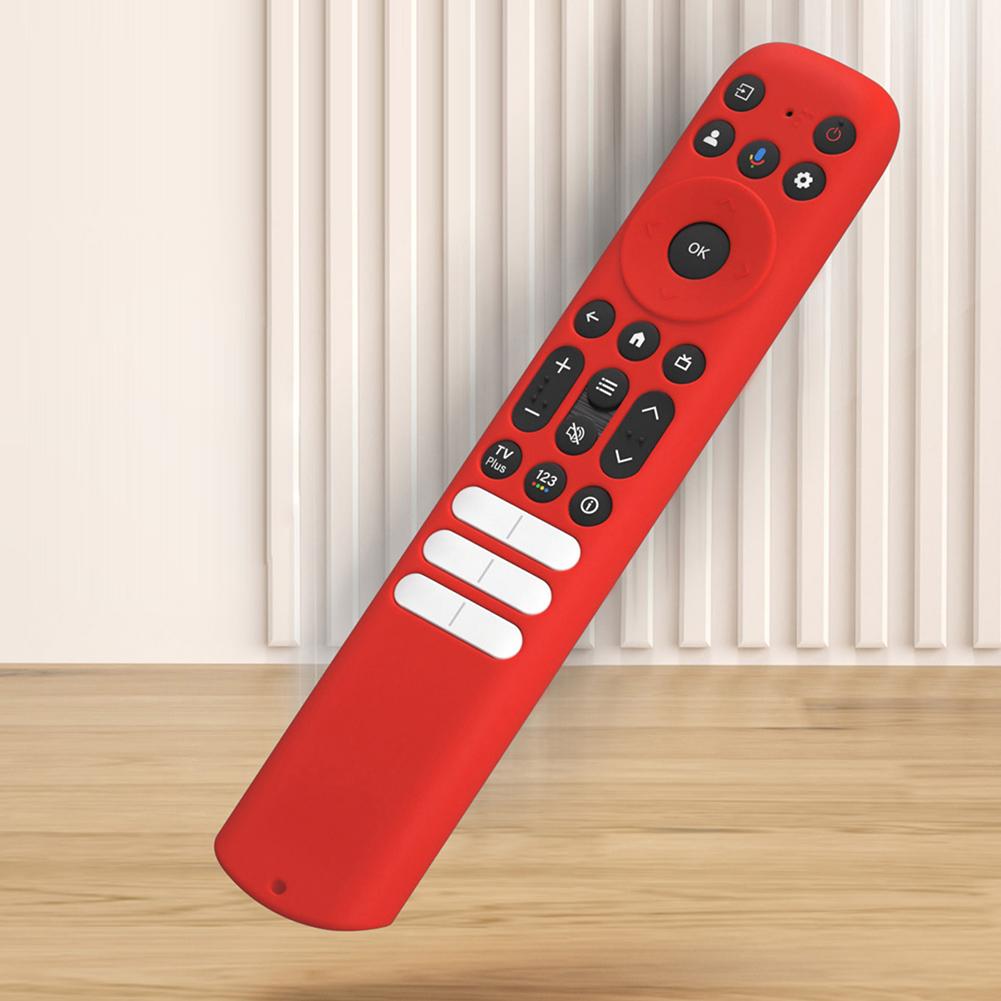 Silicone Cover with Lanyard for TCL RC813 FMB1/RC902V FMR1/RC923 Voice Remote Protective Case Shockproof Television Remote Cover