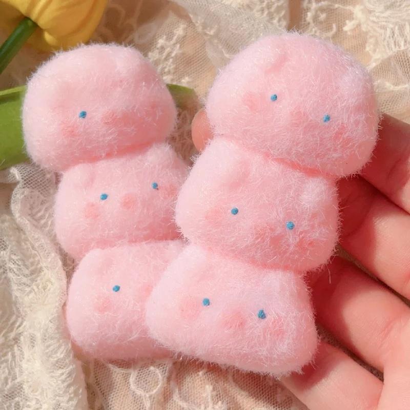 Kawaii Taba Squishy Mini Cartoon Triple Plush Piglet Three Panda Bears Mochi Soft Anti-Stress Girl Gift Hand Relaxation Toy
