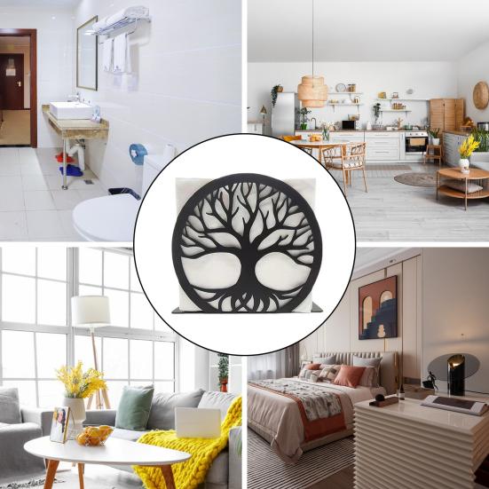 Paper Towel Holder Stainless Steel Vertical Napkin Holder Space-Saving Paper Towel Holder for Kitchen