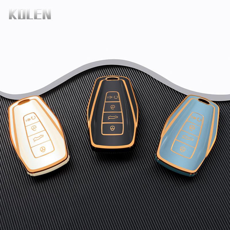 ТПУ Чехол-оболочка для корпуса брелока автомобильного ключа Для Geely Coolray X6 Geometry C Emgrand Kulrey Global Hawk Gx7 Okavango Сумка Аксессуары