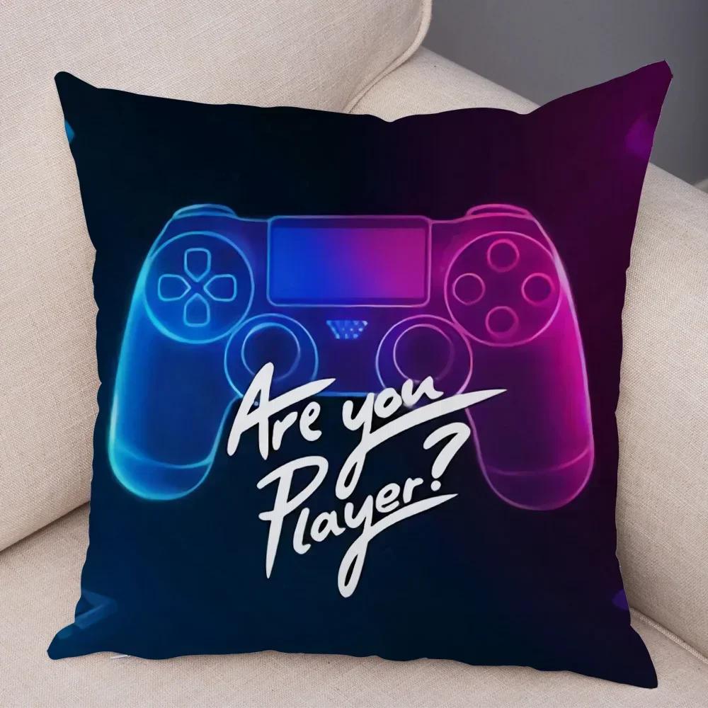 Game Room Decoration  Player Dazzle Handle Series Pillowcase Home  Boys  Bedroom  Cushion Cover Multiple sizes available
