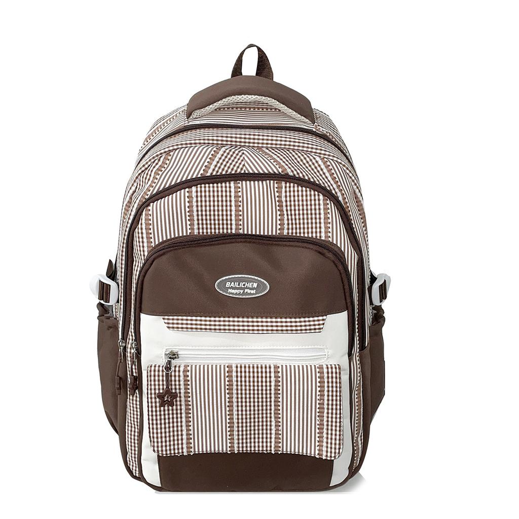 School bag, schoolbag, large capacity backpack for girls, middle school students, large capacity backpack, casual new lightweight, junior high school