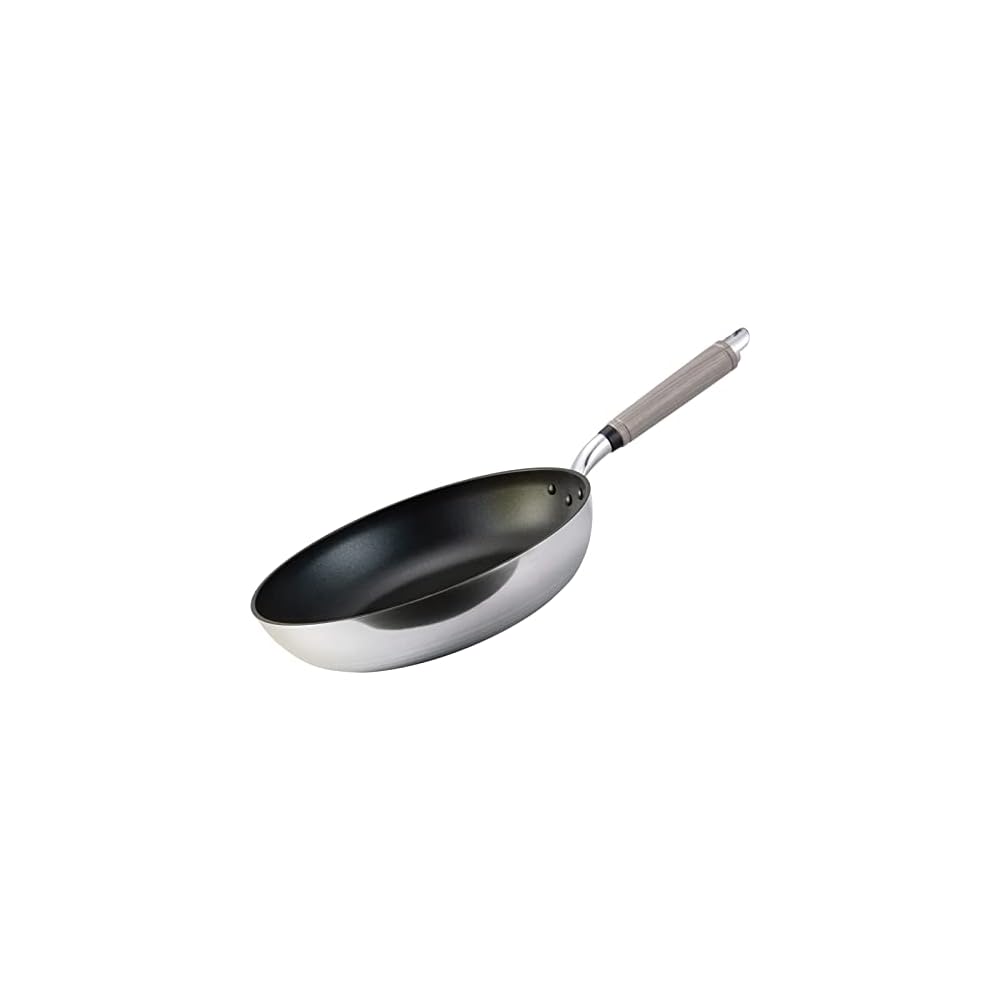 Hokuriku Aluminum 30cm Lightweight Aluminum Frying Pan, Gas Stove Compatible, Made in Japan, Deep,