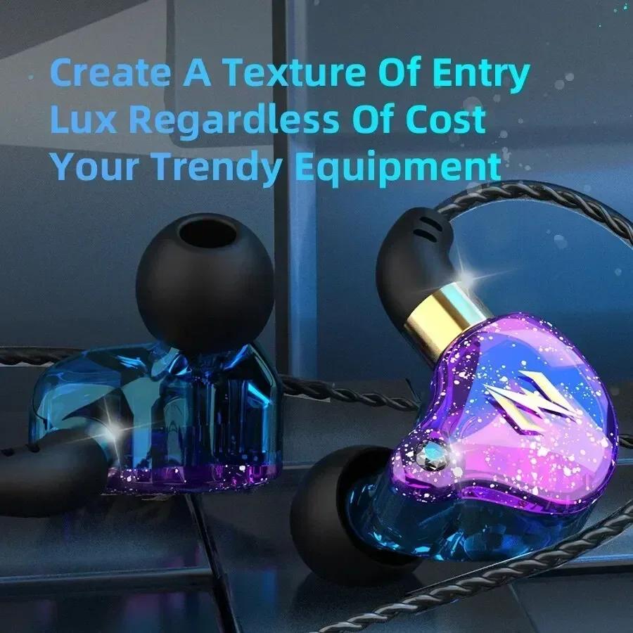 QKZ Dynamic Wired Earphones HIFI Heavy Bass Earbuds In Ear Monitor Sport Noise Cancelling Headset Gaming Headphones with Mic