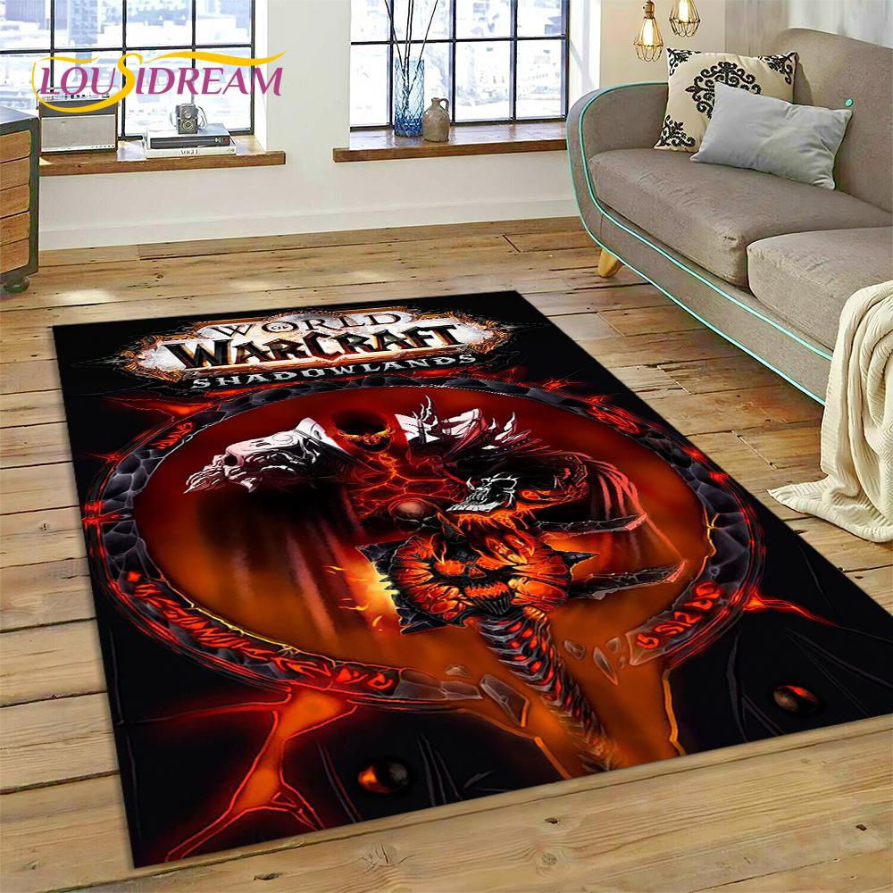 ВАУ, Коврик-ковер World of Warcraft Охотник на демонов, Король-лич для гостиной, спальни, домашнего декора, Нескользящее украшение для дивана