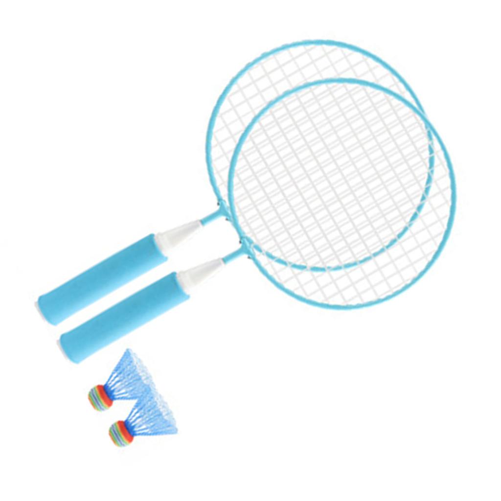 Children Badminton Racket Set Large Mesh Soft Anti Slip Handle Comfortable Grip Kids Badminton