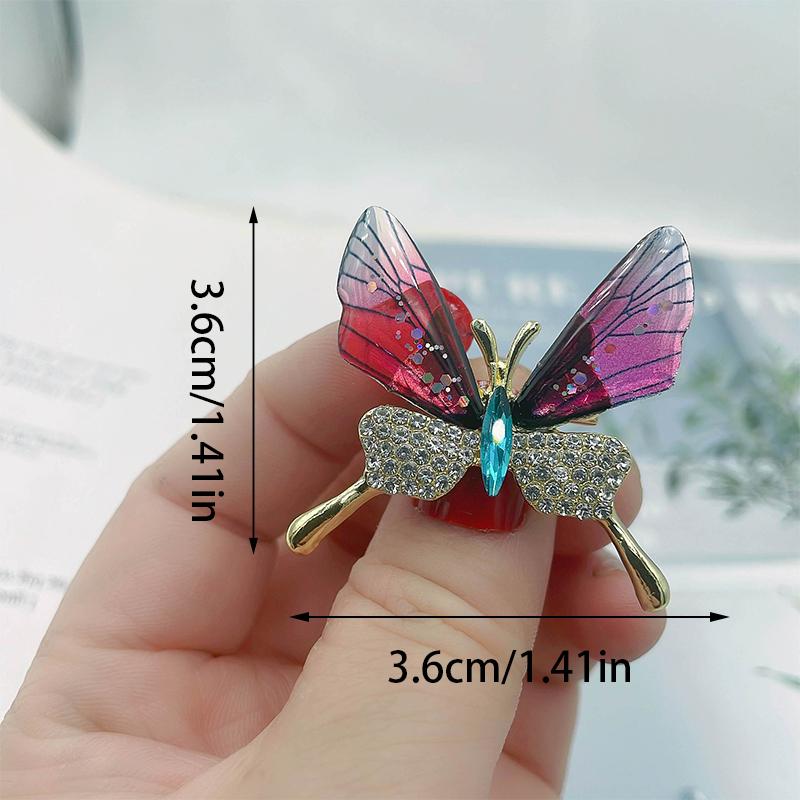 Брошь-бабочка-стрекоза-пчела, насекомое, эмаль, жемчуг, кристалл и стразы, корсажные броши