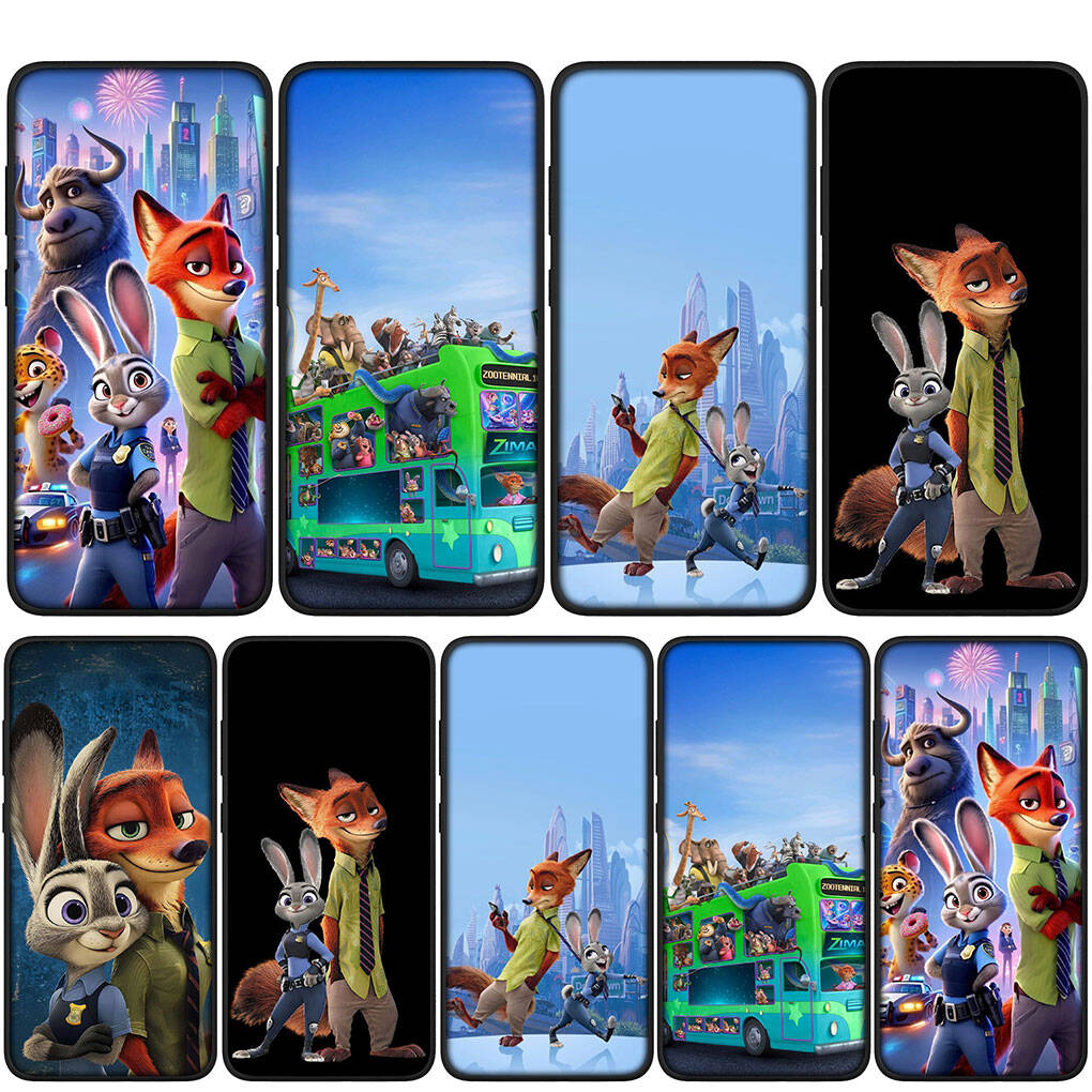 Для Samsung Galaxy S25 S24 S23 iPhone 17 16 15 Xiaomi Redmi Note 14 13 12 11 Plus Pro Max XR Чехол для телефона Zootopias 2 Джуди Ник Гэрис OPPO Huawei