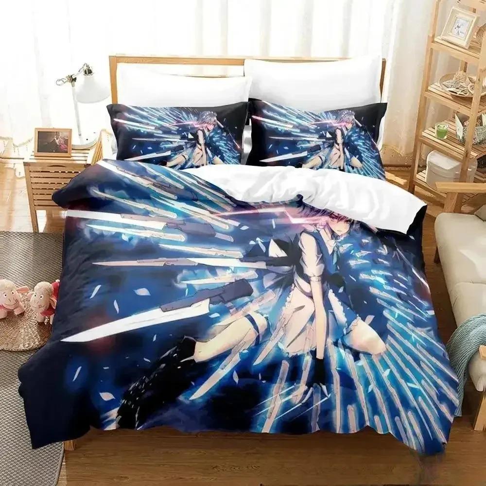 3D Print Anime Touhou Project Bedding Collection Duvet Cover Bed Collection Quilt Cover Pillowcase Comforter King Queen Size Boys Adult A
