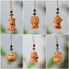 1/12Pcs Creative Twelve Zodiac Carving Wooden Keychain Pendant Chinese Zodiac Wood Carving Phone Chain Bag Decoration Gifts