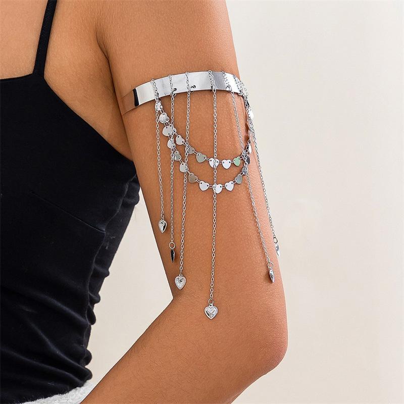 Bohemian Star Pendant Arm Bracelet Bracelet Fashion New Chain Fringed Love Arm Ring Jewelry