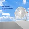 6 Inch USB Charging Desk Fan Quiet Three Blades Portable Table Fan with Night Light