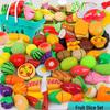 Kids' Pretend Play Kitchen Set: Veggies, Fruits, Burger & Fries