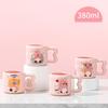 Интернет-знаменитость Бобер чашка для воды Милая девушка сердце чашка мультфильм керамическая чашка с крышкой ложка высокая ценность кружка кофейная чашка