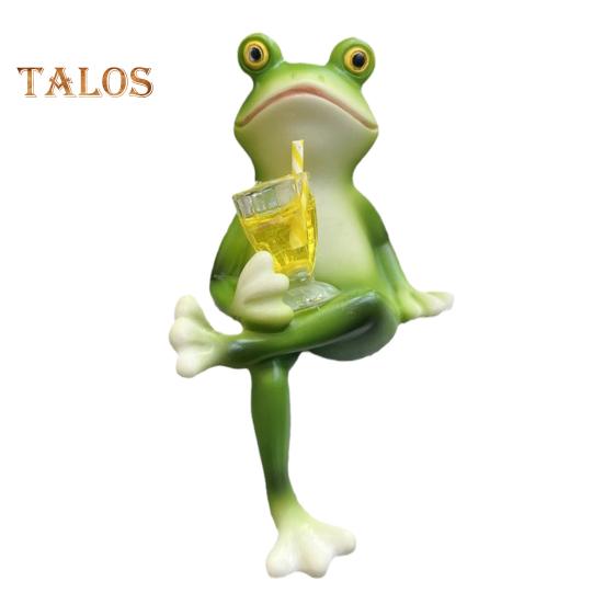 Лягушка орнамент смола декоративные мультяшные животные ручная роспись сидящие лежа стоящие лягушки фигурки садовый декор для дома