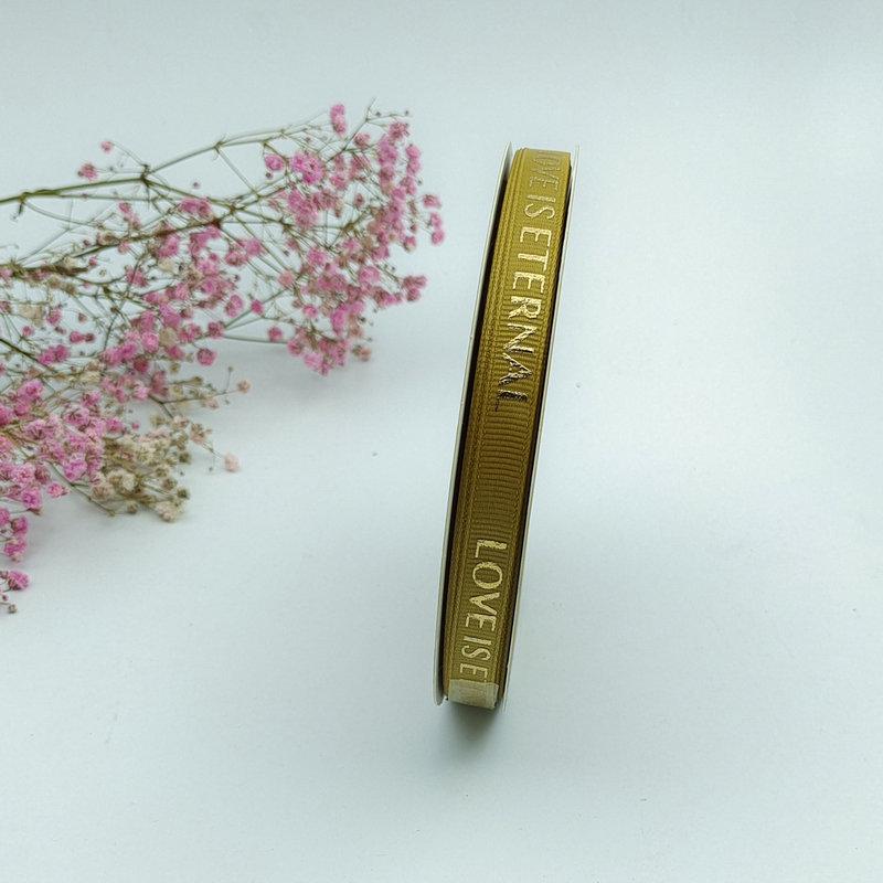 1 см качественная термофиксированная лента для горячего тиснения с нитками для упаковки цветов с надписью