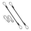 2pcs/set Fitness Pulley Cable Extension  With Carabiner Gym Extension Rope Pulley System Workout Pull Down Cable Attachments