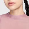 Nike Dri-Fit Zenvy Solid Quick-Dry Легкая футболка с длинным рукавом для женщин, топы серого, фиолетового и красного цвета FV7916-523