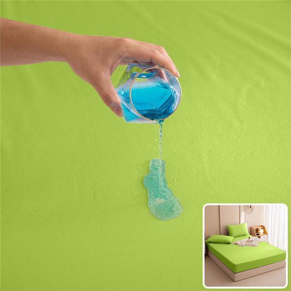 2024 Super Waterproof Bed Fitted Sheet Bed Sheet with Elastic Band Anti-slip Mattress Cover Mattress Protector for Single Double