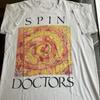 Винтажная футболка 90-х американской группы Spin Doctors, белая, все размеры, HH106, унисекс