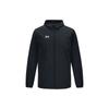 Футбольная тренировочная и игровая тканая куртка с длинным рукавом и логотипом, унисекс, топы, черный 21600411-001