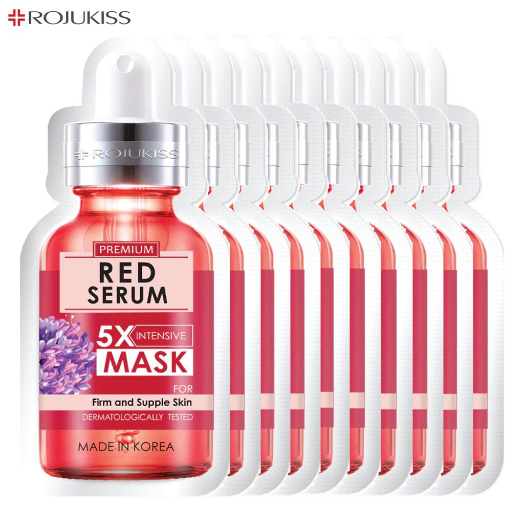 Rojukiss Акне/Укрепляющая/Красная сыворотка/Глута/HYA/Омега/Идеальная/Восстанавливающая/Белая/Цинковая интенсивная маска без пор 5X 25 мл - Thai Skincare