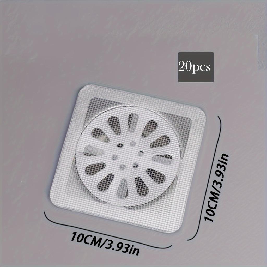 10-20Pcs Disposable Floor Drain Sticker Shower Hair Catcher Mesh Sink Strainer Filter Cover For Bathroom Kitchen Bathtub Use Set