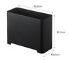 Yamazaki Jitsugyo 5541 Magnetic Bathroom Trash Can Black Approx. W20 X D8.7 X H15cm Tower with Magnet and Drain Hole Dust Box