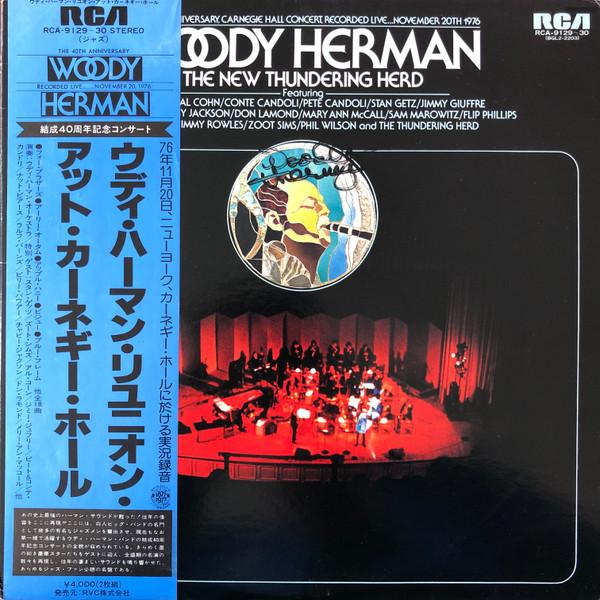 Виниловая пластинка WOODY HERMAN NEW THUNDERING HERD 40-летие Карнеги-холл Con RCA912930 RCA 1977 Япония Джаз Б/у