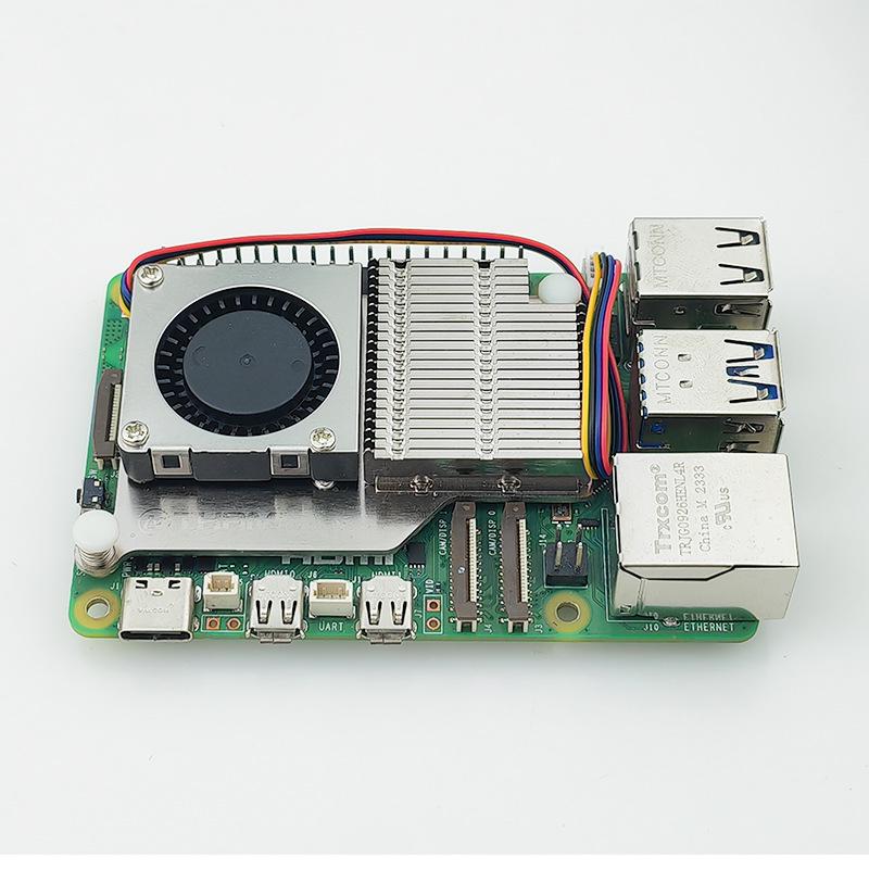 Алюминиевый радиатор и турбовентилятор с ШИМ для Raspberry Pi 5 Argon