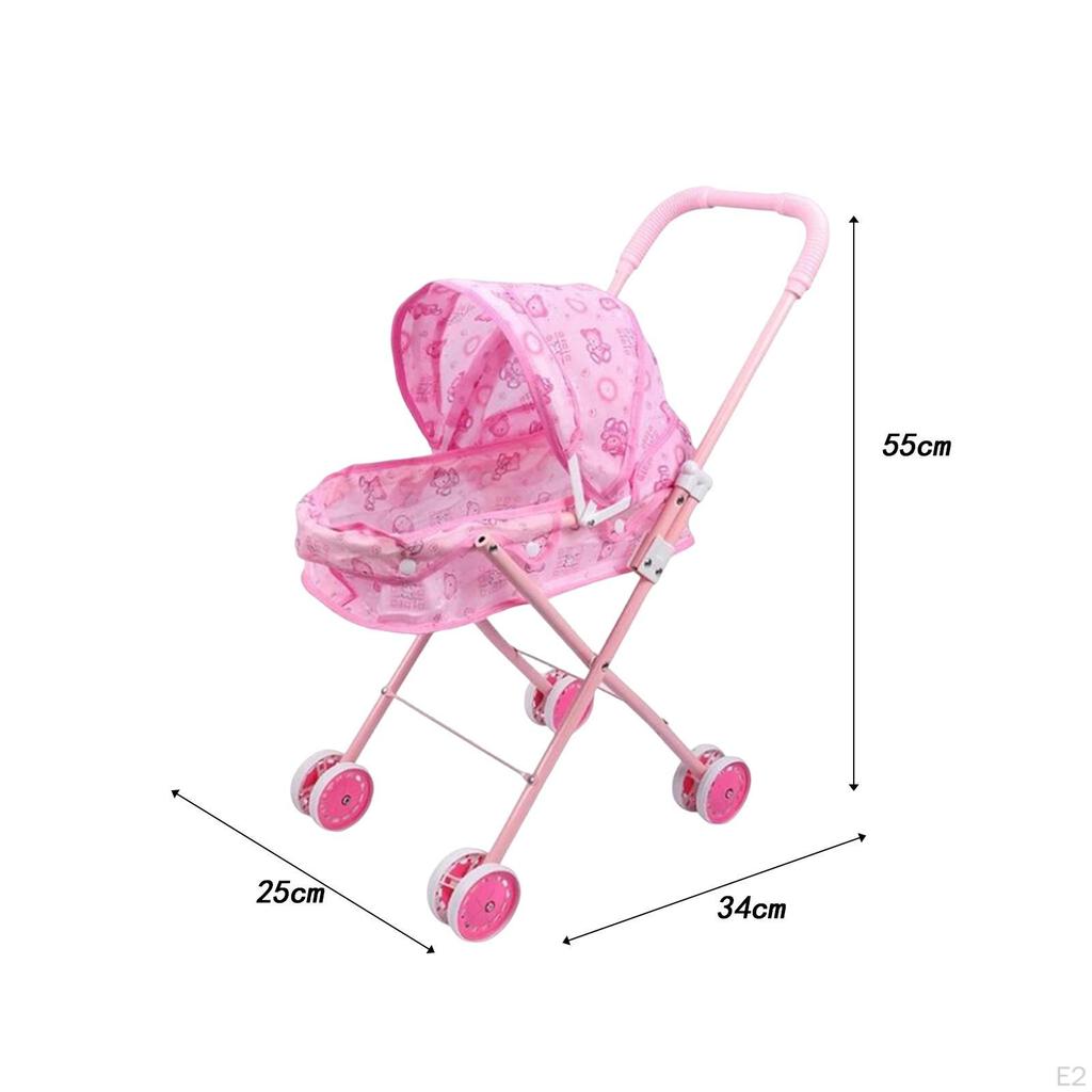 Doll Dollhouse Decor Decoration Push Cart Toy for Baby