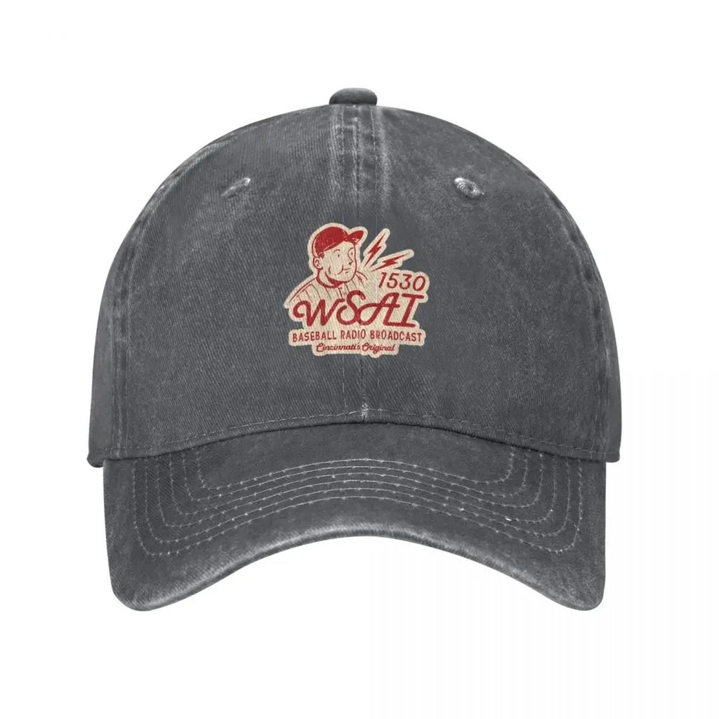 Vintage Wsai Baseball Radio Baseball Cap Golf Wear Funny hats Hat Unisex Visor FeUnisex Unisexs