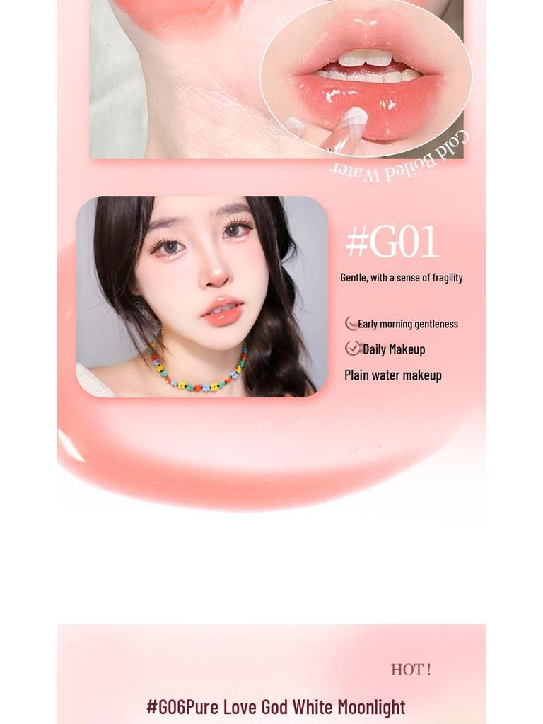 GoGo Tales Полупрозрачный Сияющий Плампинг Блеск для Губ