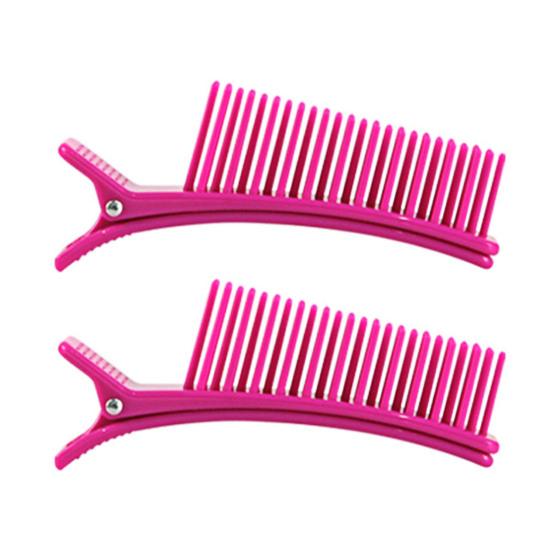 2 шт. зажим для укладки волос, профессиональный нескользящий гребень для пробора без следов, зажим для волос с клювом утки, домашний салон, женская стрижка волос