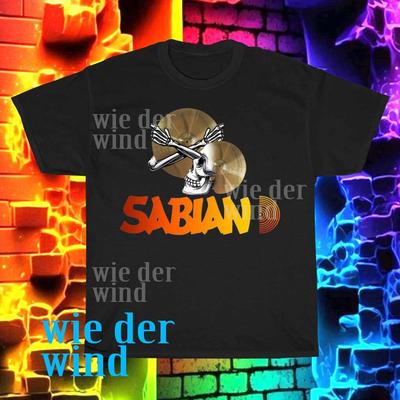 Новая мужская футболка Sabian Cymbals с логотипом, смешной размер от S до 5XL