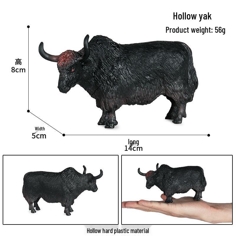 Kids' Wild Animal Figures: Lion, Tiger, Cow, Goat, Rhino, Horse, Leopard, Elephant - Plastic Educational Toys