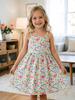 Big Kids Sleeveless Floral Dress, Summer Sundress for Kids Toddler 1-8 Years