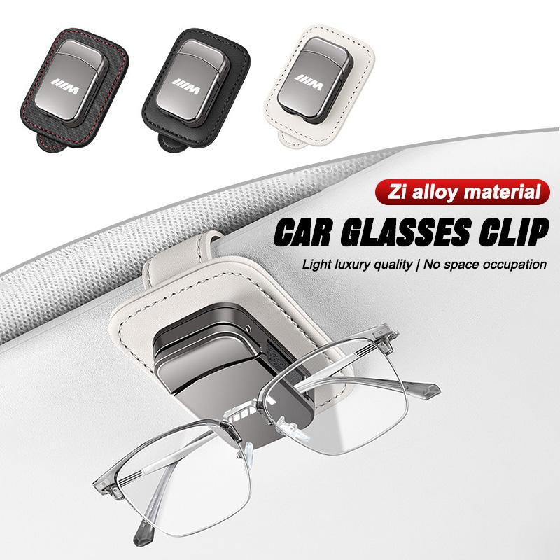 AAACD1 Car Visor Glasses Clip For BMW M E36 E39 E46 E90 E91 F48 F25 F15 F01 G32 X1 X3 X5 X6 X7 zinc alloy Sunglasses Holder Organizer