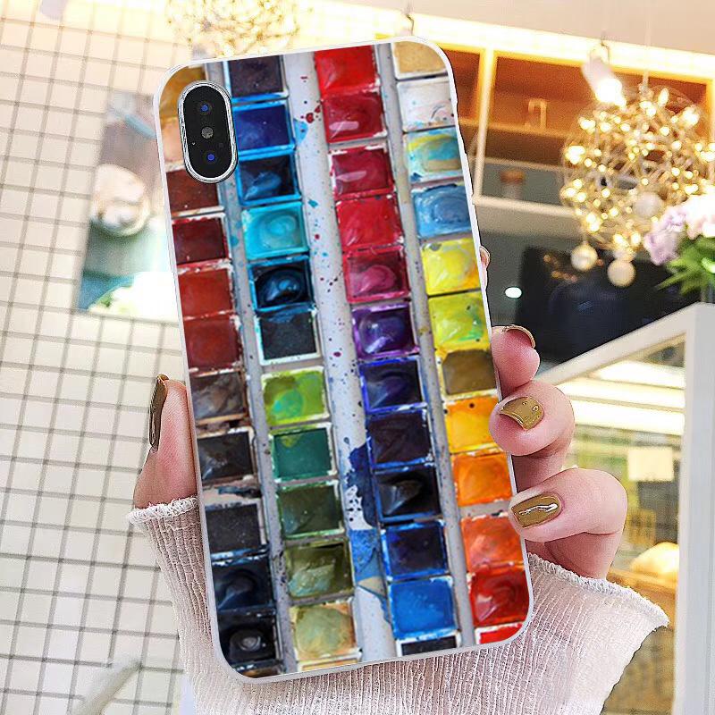 Watercolors Set Paint Palette Painting Box Phone Case For iPhone 17ProMax Air 16 15 14 13 Pro Max 15 16 Pro 15Plus