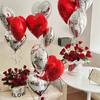 10pcs 18inch Love Aluminum Foil Balloon Set Couple Balloons, Wedding Anniversary, Valentine's Day, Proposal Party, Room Decor