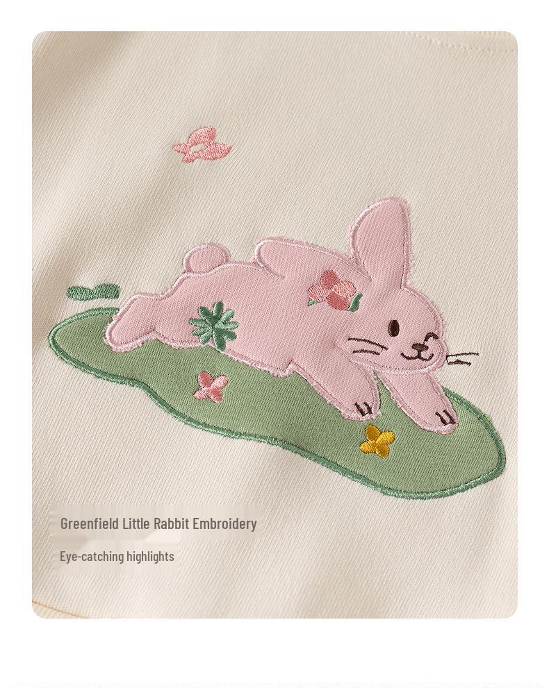 Девочки Осенний Костюм Двойка с Мультяшным Принтом - Стильный Комплект Детской Одежды для Прогулок